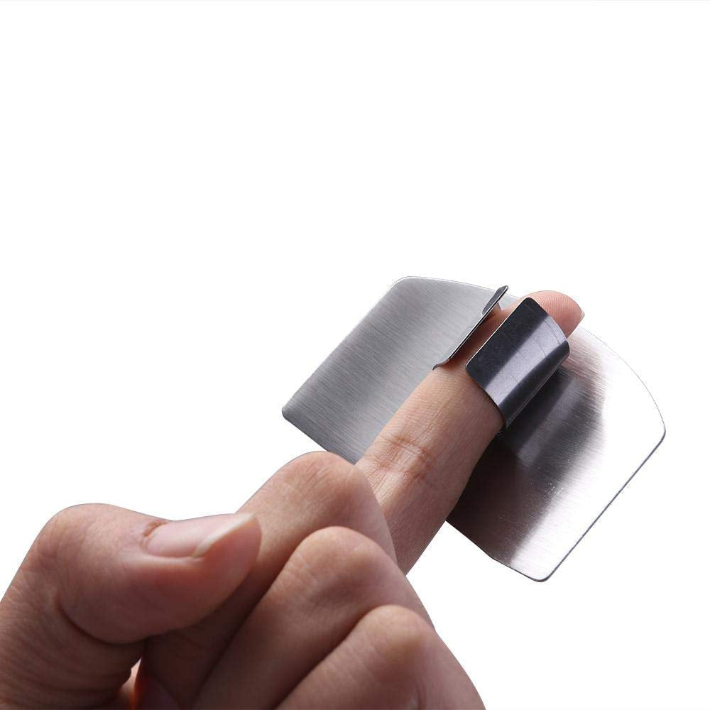 Finger guard for cutting protection, made of stainless steel. Finger guard for cutting protection, made of stainless steel.